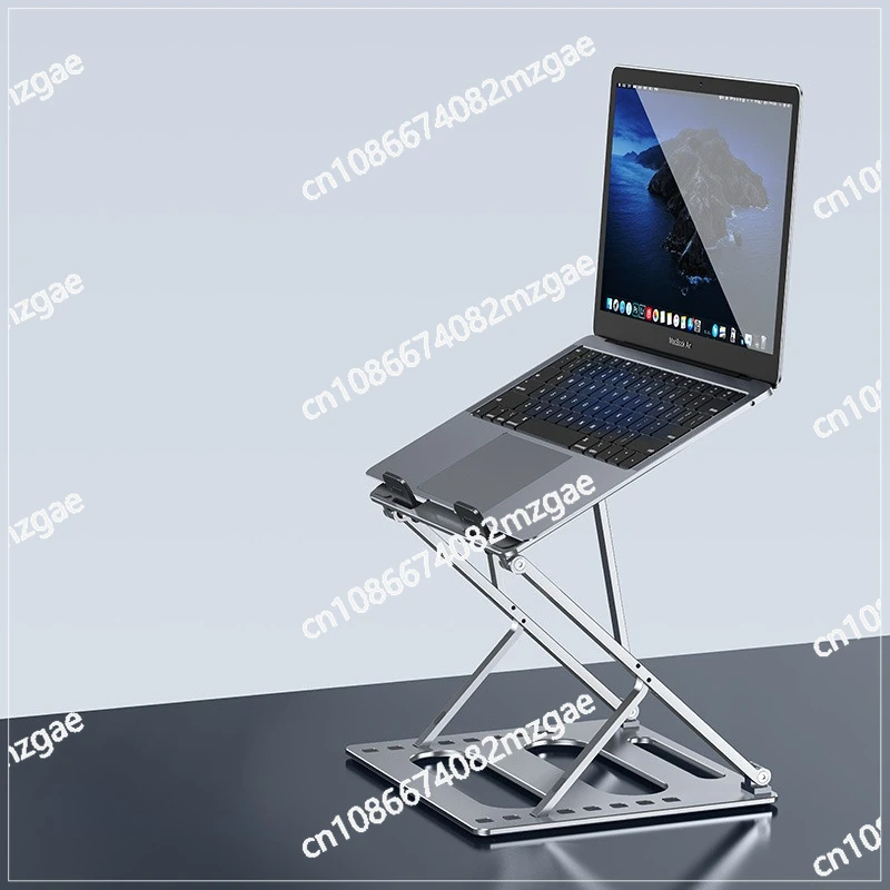 Laptop aluminum alloy bracket heightening heat dissipation can lift reading flat support frame