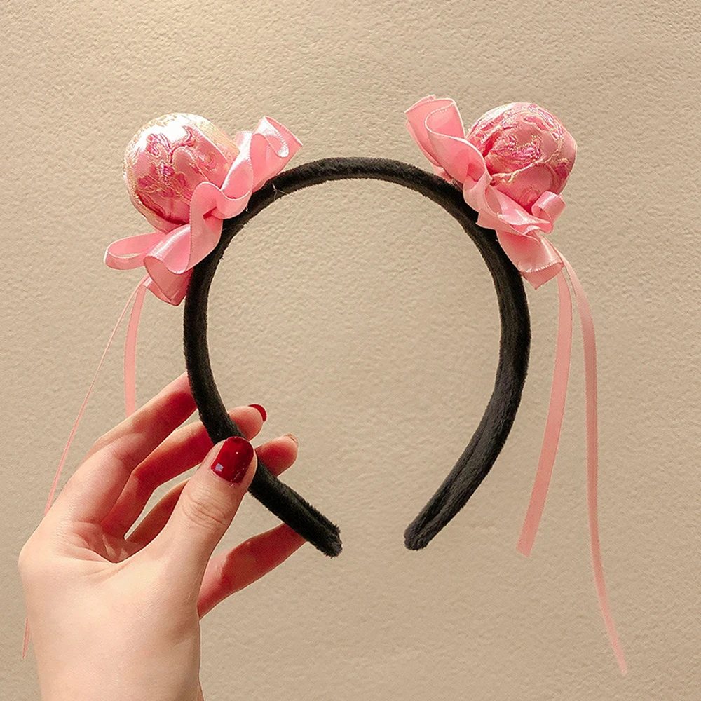 

Chinese Style Red Hair Accessories Head Buckle Festivel Headband Tassel Head Hoop Peking Opera Headwear