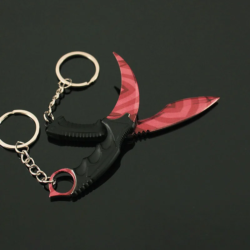 10cm Mini Weapon Keychain Butcher Nepal Claw Knife Alloy Model Game Peripherals Knife Toy Sword Cos Prop Accessorie Pendant Gift