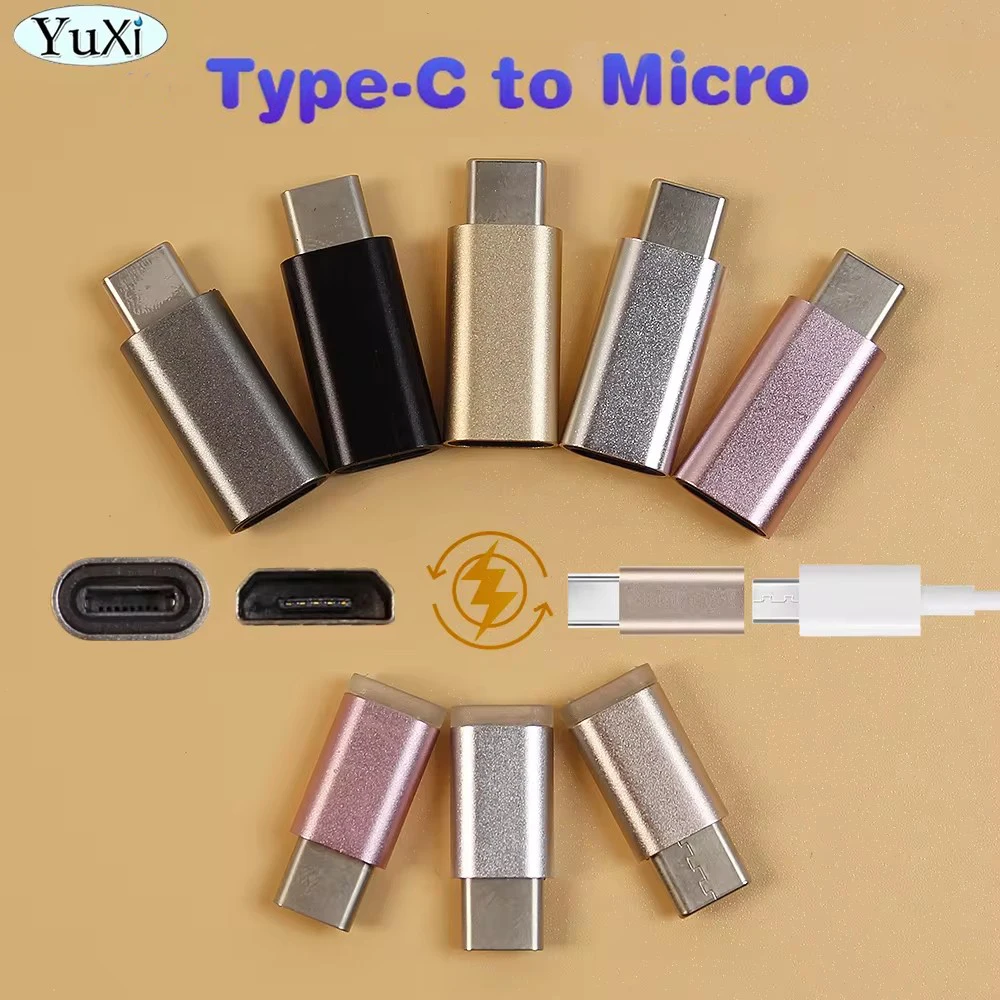 

1 Piece Micro USB to USB Type-C Adapter Connector for Phone Tablet Charging Data Transfer Converter for Xiaomi Huawei IPHONE