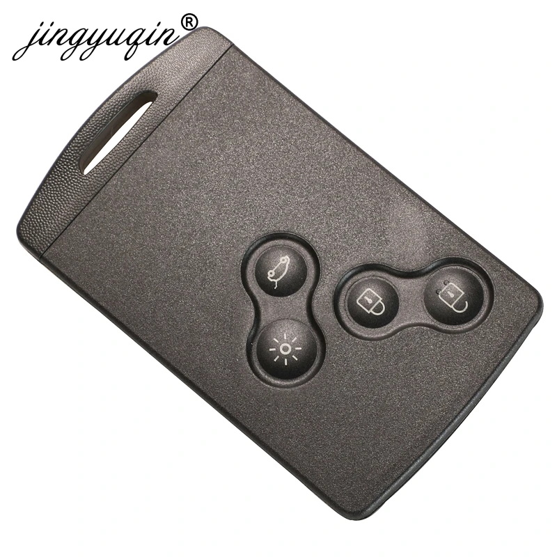 jingyuqin 433MHz 4A PCF7953 Chip Car Key Smart Card For Renault Clio IV Captur Passive Keyless Go Entry Remote HandsFree System