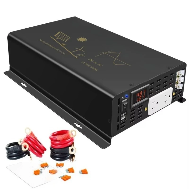24V DC to 110V/120V AC 1500/3000W Power Pure Sine Wave Inverter with Surge for Automotive and Household