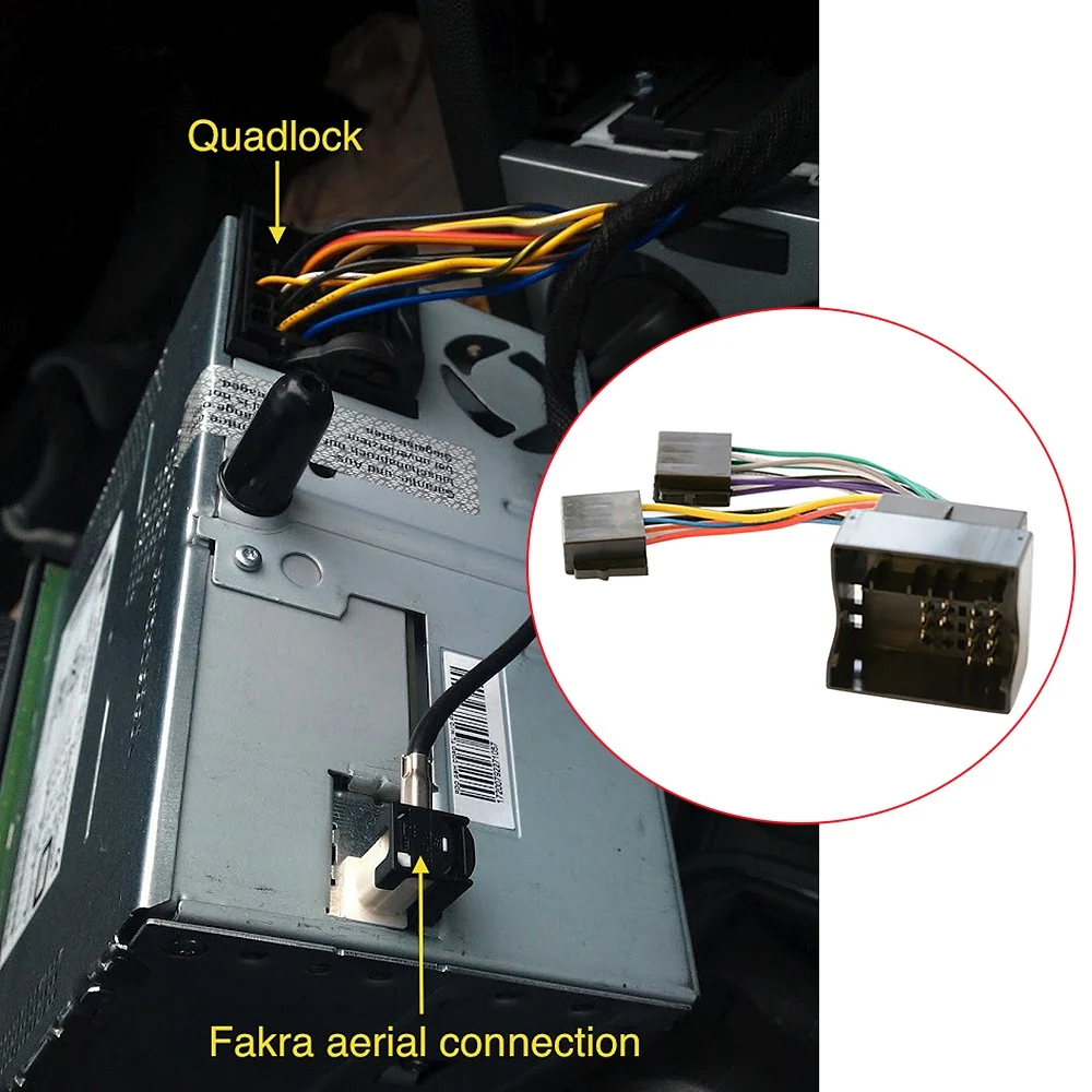 A02Q-Car Radio ISO Adapter Switch Cable for Opel Astra H Corsa C Antara Combo Meriva Zafira for Vauxhall Agila Movano