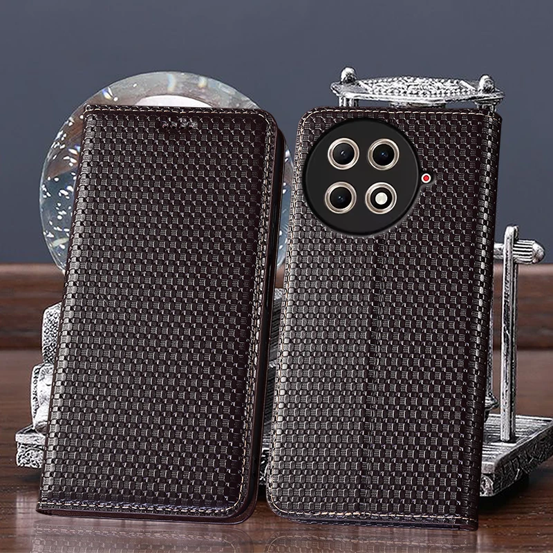 

Для Tecno Camon 17 18 (PTi) 19 Neo 20 30S 40 Premier Pro 4G 5G травяной коврик узор из натуральной кожи флип-чехол для телефона из воловьей кожи