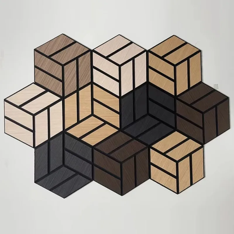 Wood Veneer Acoustic Panels Sound Absorption Wall and Ceiling Design for Modern Interior Home Theater Office Noise Control