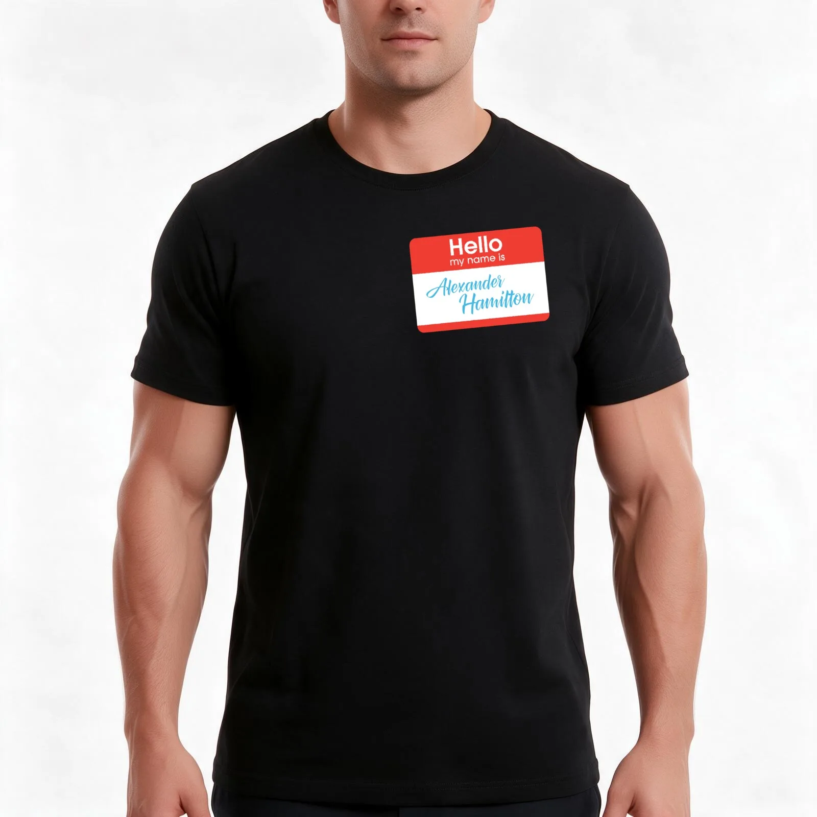 my name is alexander hamilton T-Shirt, Summer Casual Cotton Tee, Oversized Streetwear Tops, Vintage Graphic Print, 100% Cotton
