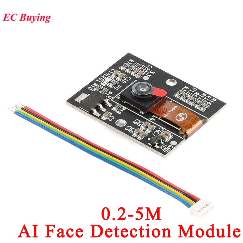 AI Vision Image Visual Recognition Human Body Recognition Detection Module with Algorithm Camera Serial Port Output 0.2-5m