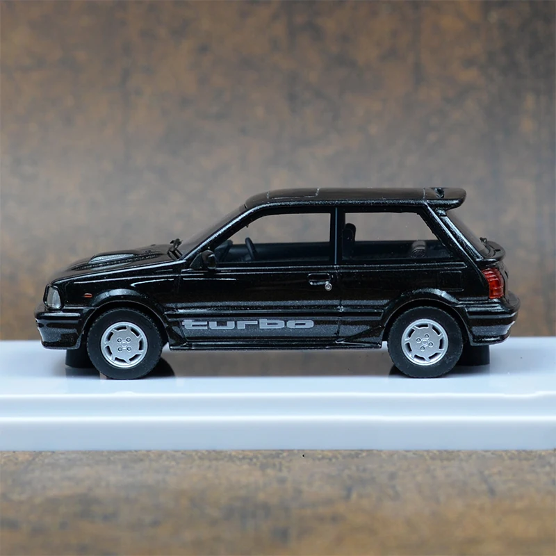 Original 1/43 Scale Toyota Starlet Turbo S Simulation Resin Car Model Static Display Collectible Gift Souvenir Decoration Toy