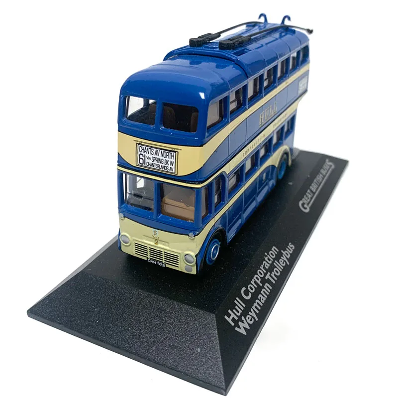 Die-casting 1:76 Scale British Classic Bus Series Alloy Car Toy Simulation Model Collection Ornaments Children\'s Birthday Gift