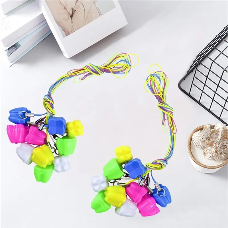 50 PCS Tooth Saver Necklaces Tooth Necklace Little Box For Lost Teeth Milk Teeth Storage Cases For Tooth Fairy Bag