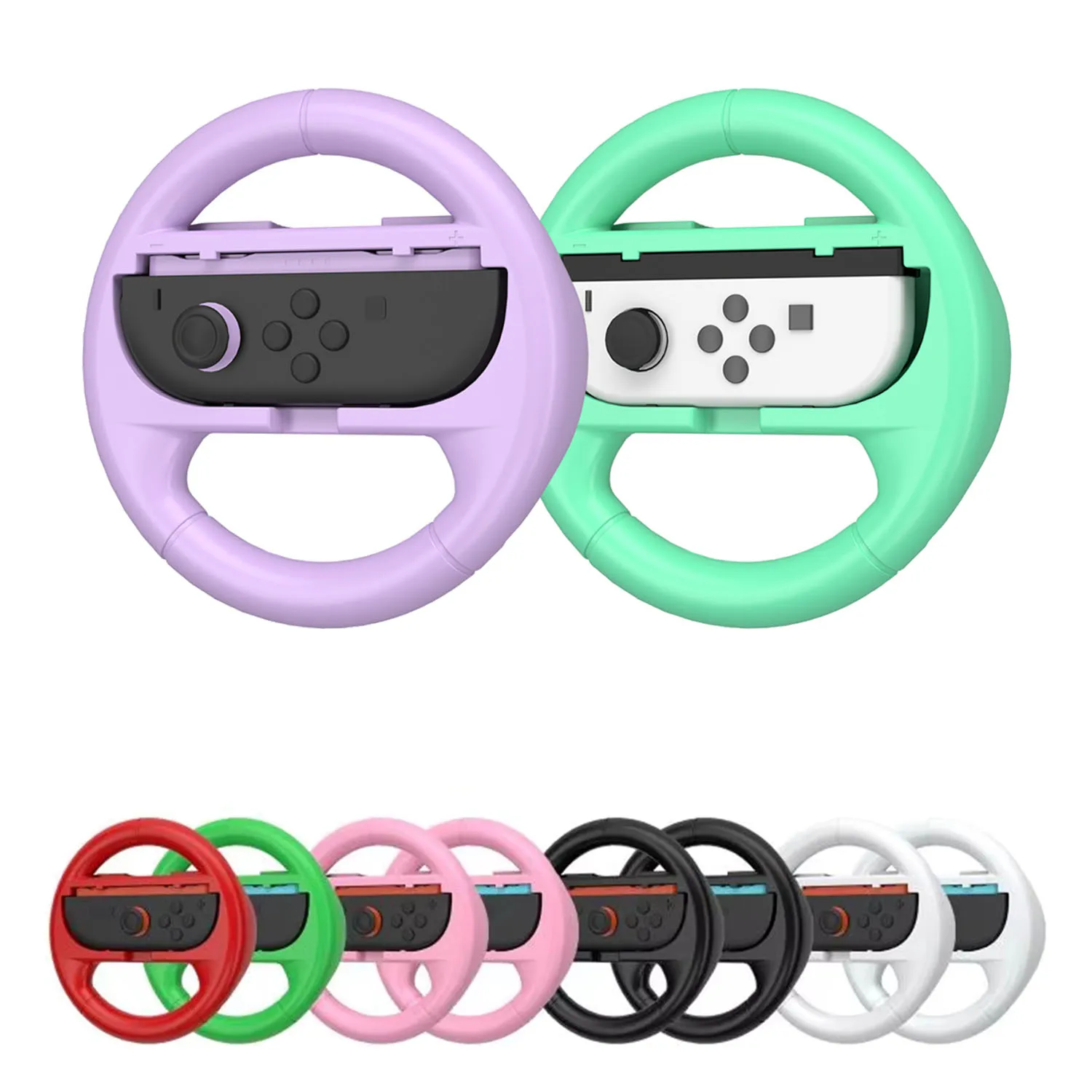 2 Pcs/Set Racing Steering Wheels for Nintendo Switch/ Switch Oled/ Switch 2 2025 JoyCon Controller Game accessories