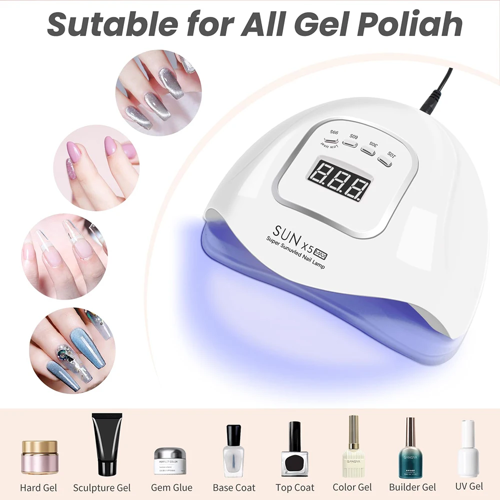 LINMANDA SUN X5 MAX 120W UV LED Nail Lamp for Fast Drying Gel Nail Phototherapy Machine 45 LEDs Manicure Tool Salon Equipment image 6