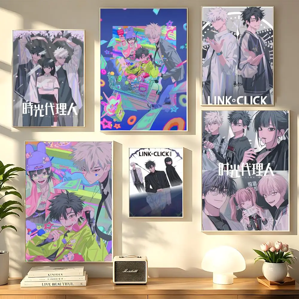 Anime L-Link Click Poster Decorative Wall Sticker Mural Photo Print for Bedroom Living Room Hallway Home Decor Gift