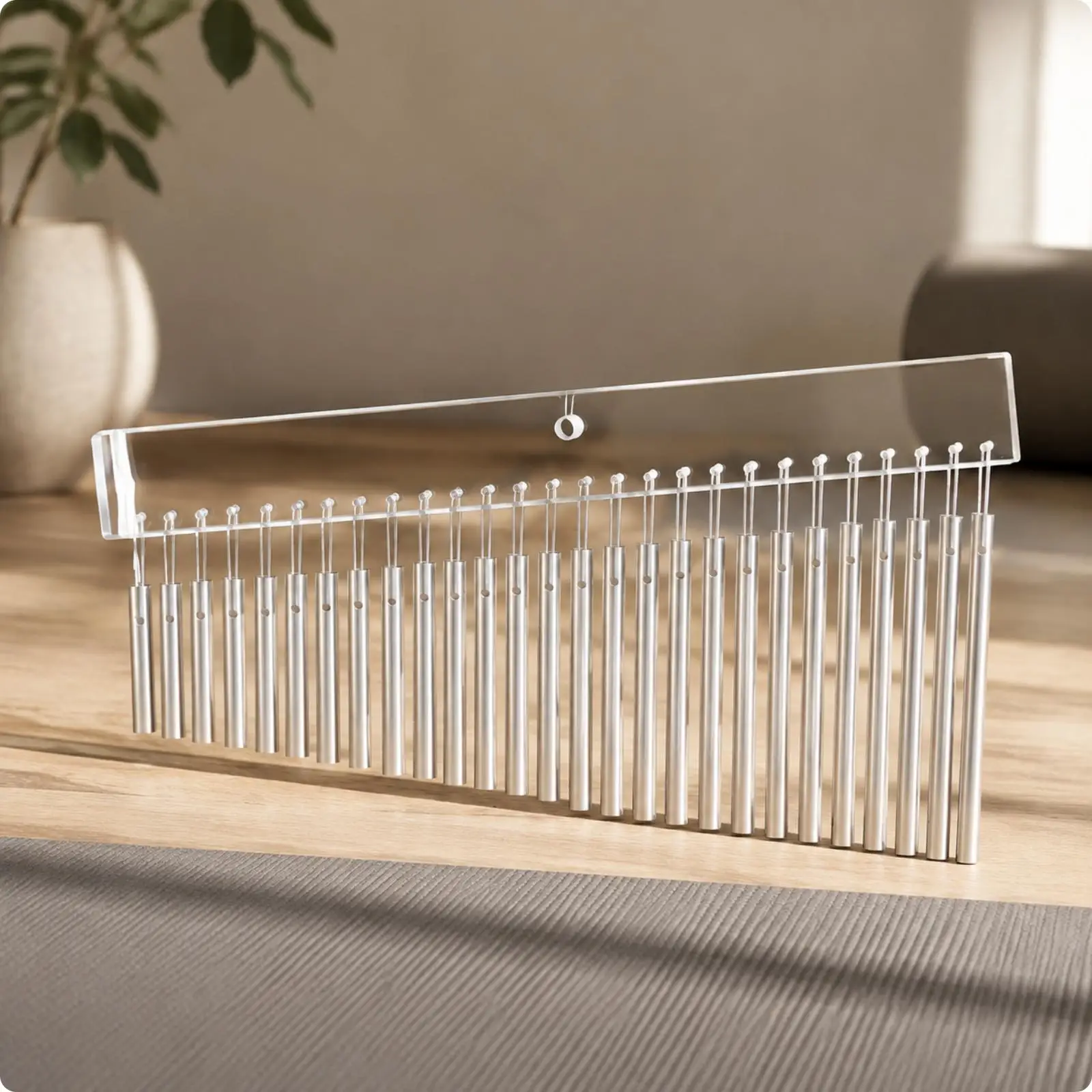 Aluminum Tube Wind Chime Musical Instrument 27 Note Crystal Sound Chime for Relaxation Stage Performance