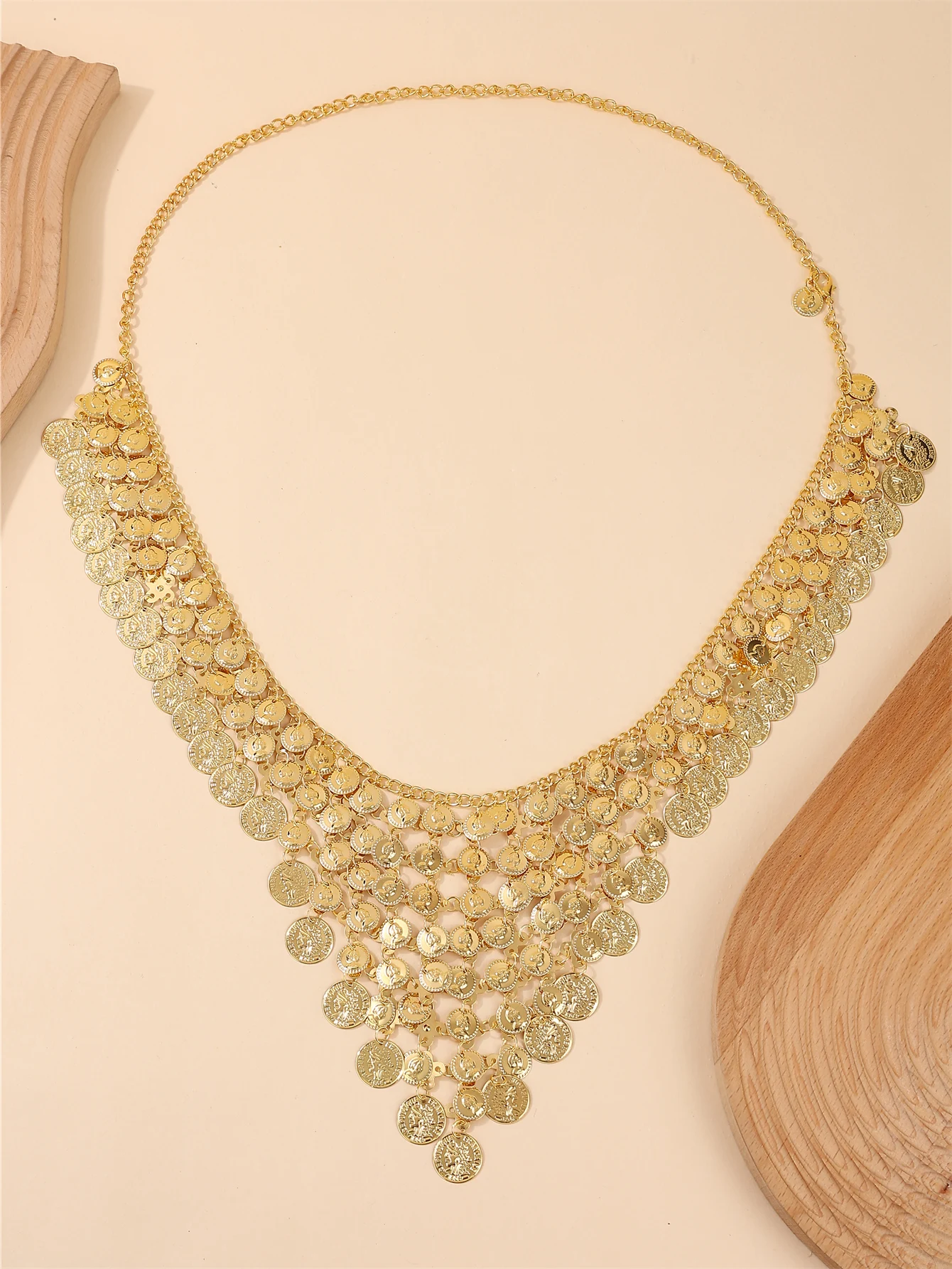 

Gold-Plated Women's Luxurious Vintage Style Waist Chain Body Chain Clothing Accessory For Wedding Party Festival