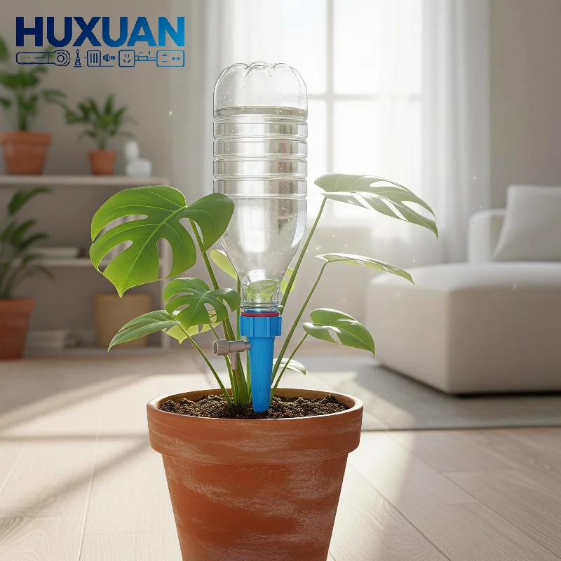 Automatic Self Watering Spike Adjustable Drip Irrigation Waterer for Hanging Garden Potted Plants Vacation Care