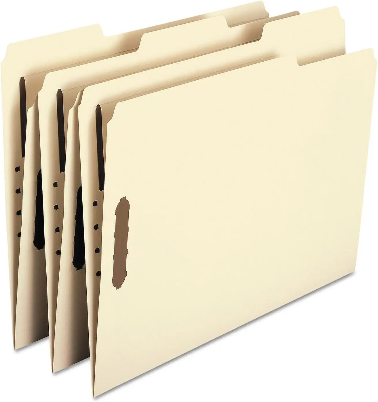 Smead Fastener File Folder, 2 Fasteners, Reinforced 1/3-Cut Tab, Letter Size, Manila, 50 per Box (14537)