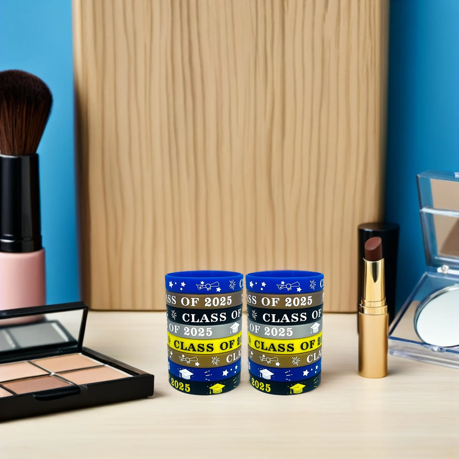 

24 Pcs Class of 2025 Wristbands Graduation Jewelry Bracelets for Students College Party Favors