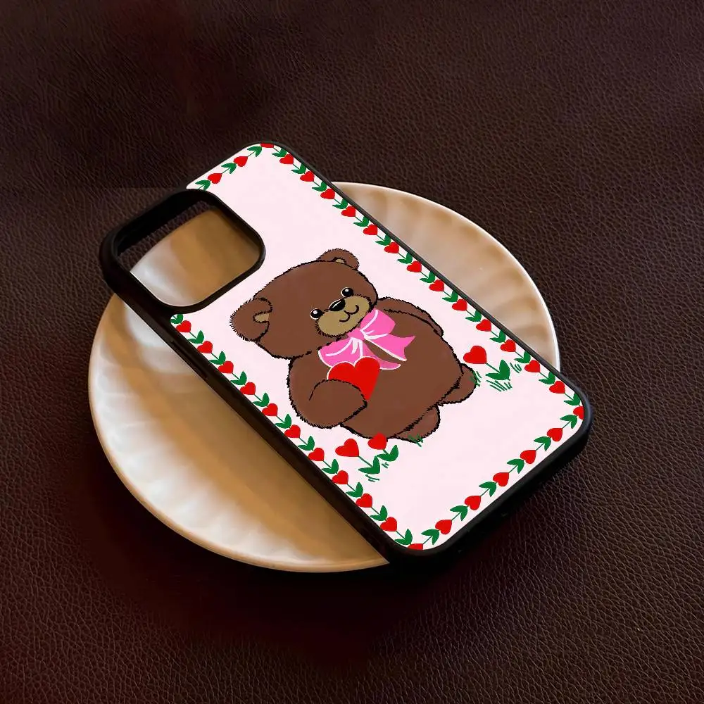 دانييل غيزيو تيدي بير Magsafe جراب هاتف آيفون 17 16 15 14 13 12 برو ماكس بلس الهواء هارد شل غطاء كامل سيليكون