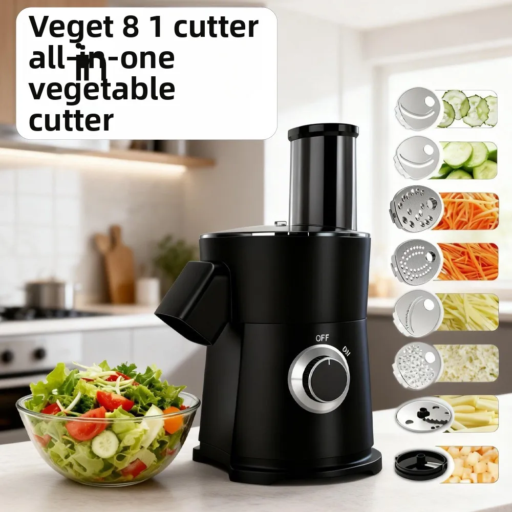 Electric Salad Maker Multifunctional Household Kitchen Electric Cheese Vegetable Slicer