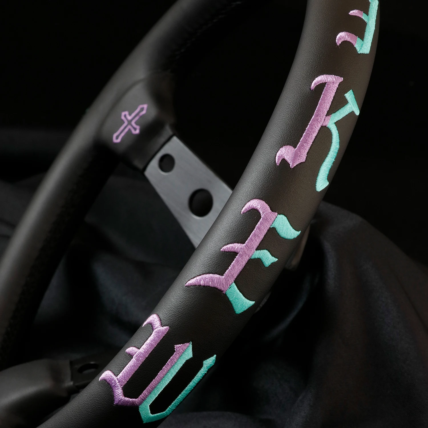 LW 320mm Pablo Edition Embroidery Deep Dish Sport Steering Wheel for MOMO OMP NRG SPARCO HKB Hub view 5