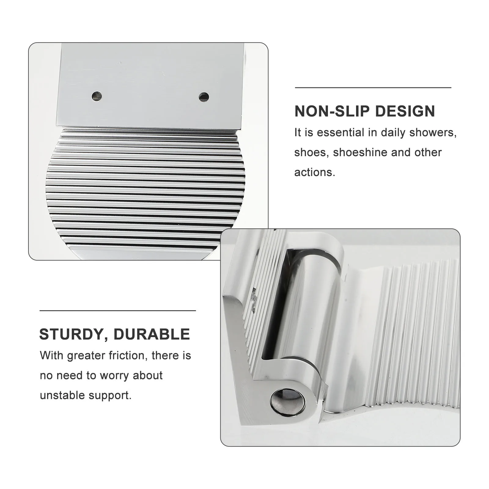 

Non Slip Pedal Shower Accessories Bathroom Foot Pad Rust Resistant Anti Skid Stool Thick Floor Design Stable