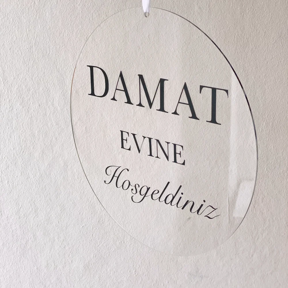 شخصية الزفاف باب الديكور علامة ترحيب Kiz Evine Damat Evi الاكريليك نص مخصص ترحيب الطفل حفل زفاف هدية