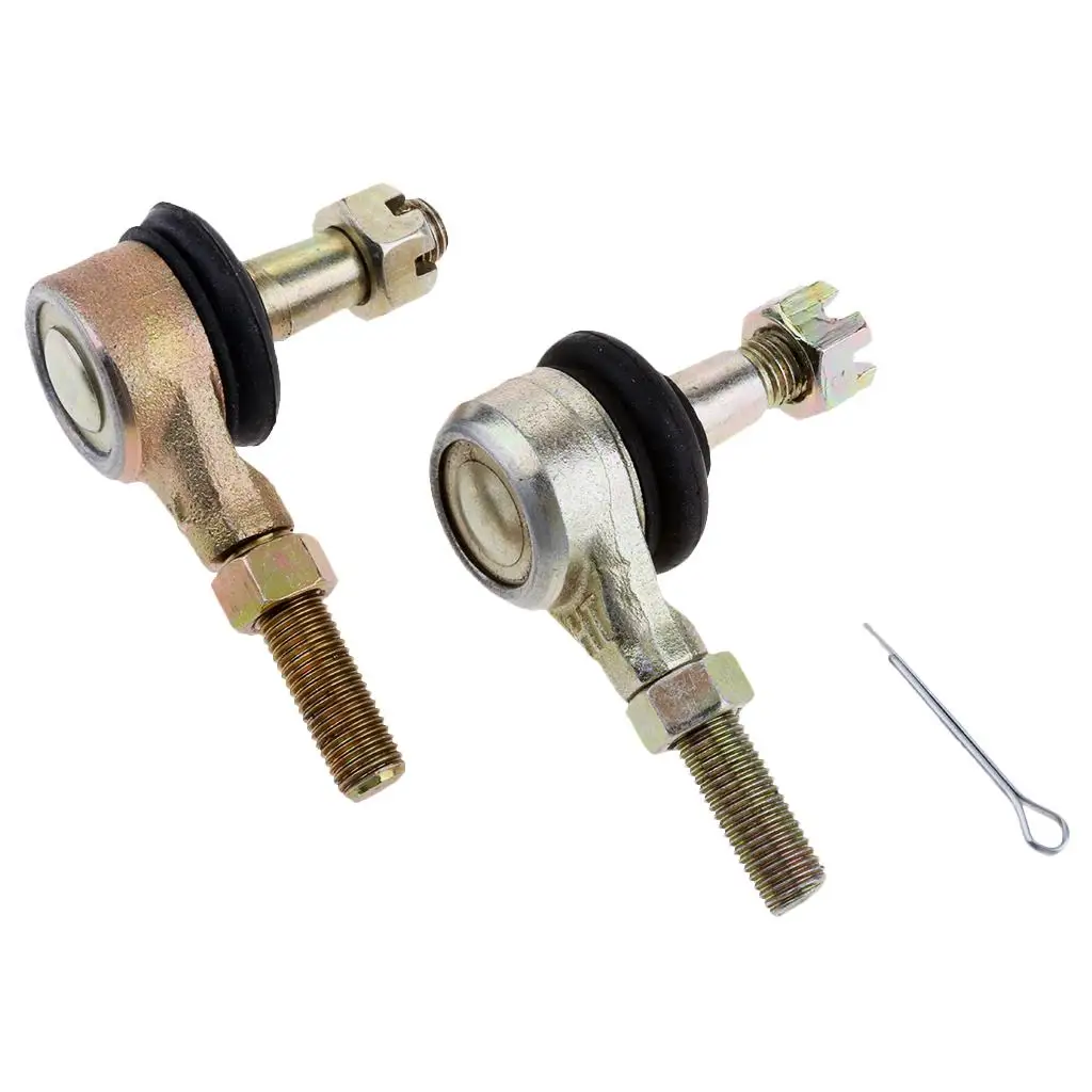 Motorcycle Tie Rod Ends Yellow 10mm Iron Right Left Replacement Kit for Yamaha Banshee 350 YFZ350 1987 1996 Off Road Parts
