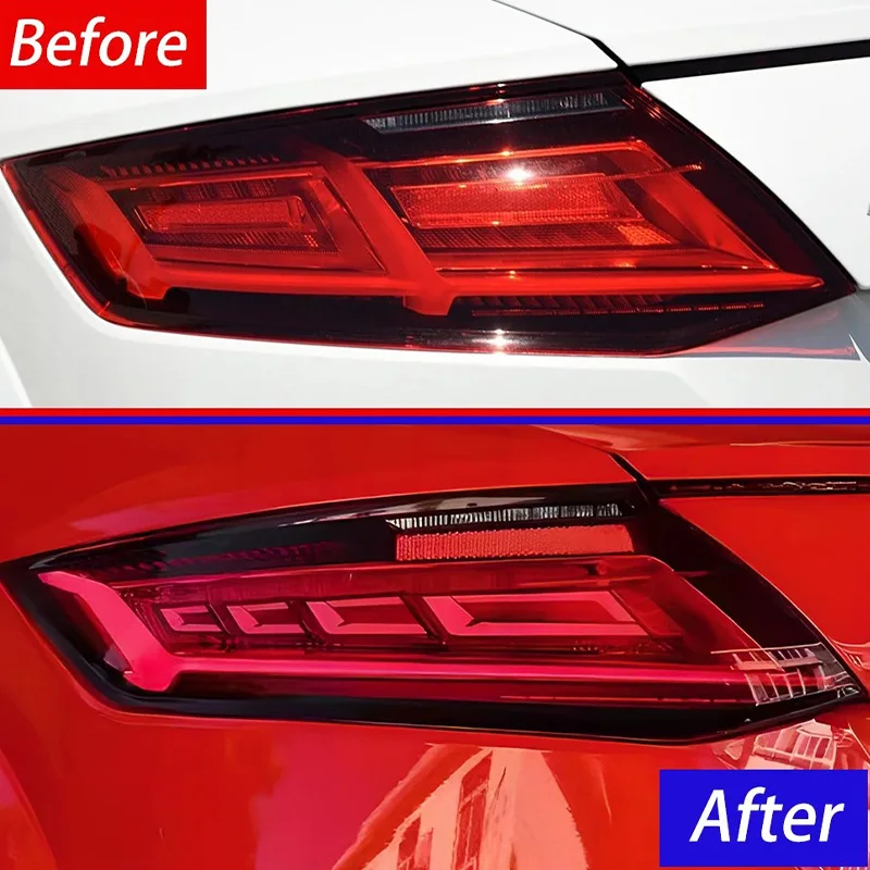Dynamic LED Taillights Assembly For Audi TT 8S 2015-2018 Upgrade Back Lamps Plug and Play Car Accessories Streamer Turn Light