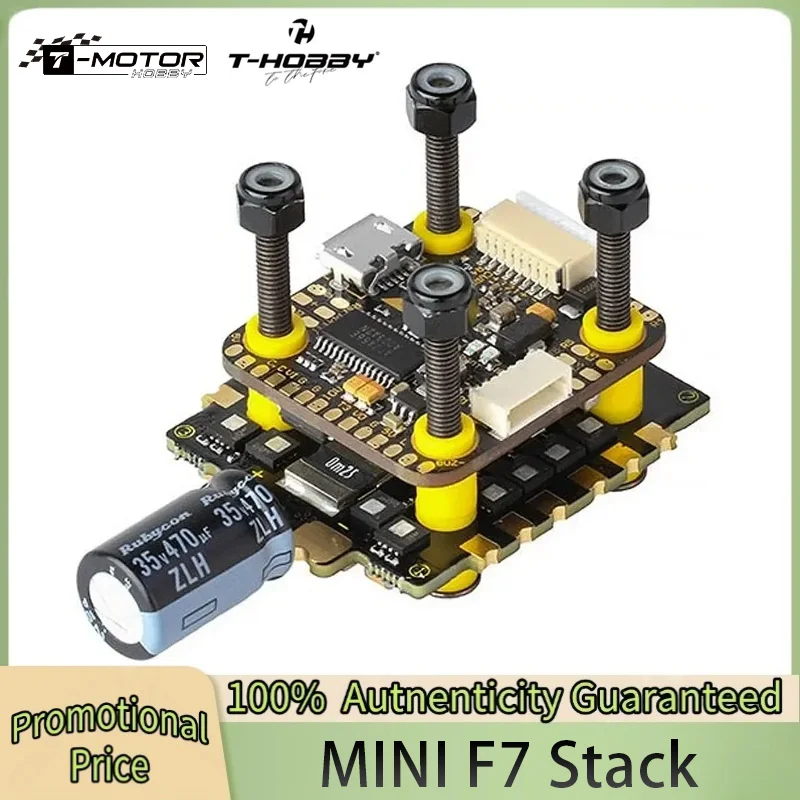 T-Motor T-HOBBY Mini F7 Stack BMI270 OSD Flight Controller Mini F45A 3 6S BLHeli32 4In1 ESC DShot for RC FPV Drone