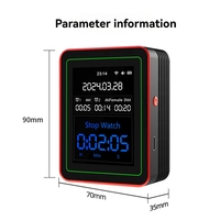 Air Quality Monitor 15-In-1 Tuya WIFI Rechargeable Household Digital Air Quality Detector CO2/CO/TVOC/HCHO/PM2.5/Temp/Humi for