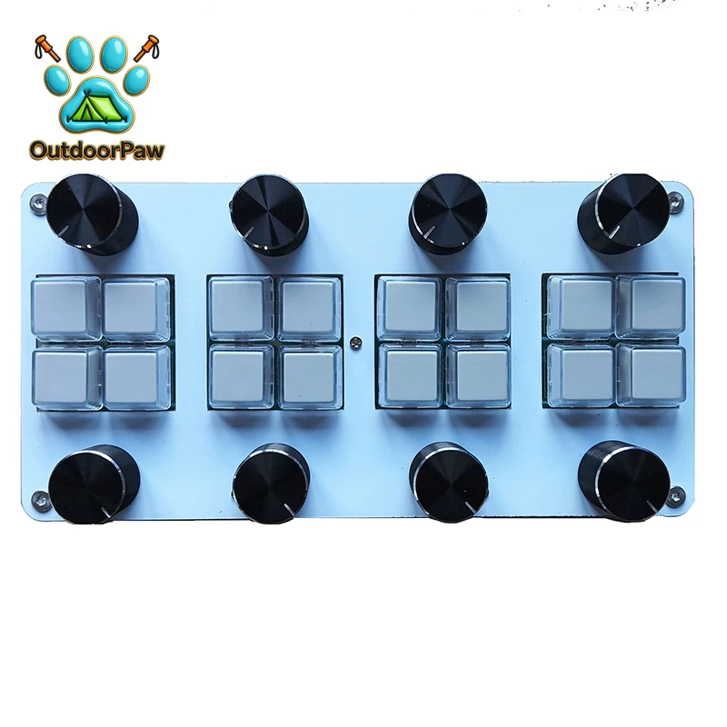 MIDI CC Controller Computer Music Host Software With Knob USB Interface 8 Switches 8 Knobs