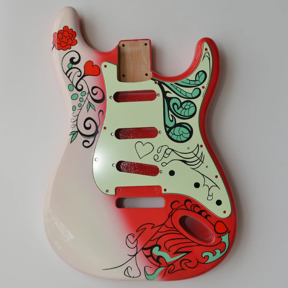 

Strat Guitar Body Colorful Finished for Handmade Custom SSS Eectric Guitar Replacement