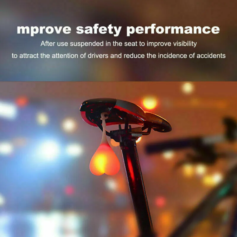 1 шт. креативная Силиконовая задняя крышка для велосипеда, водонепроницаемый красный с батареей