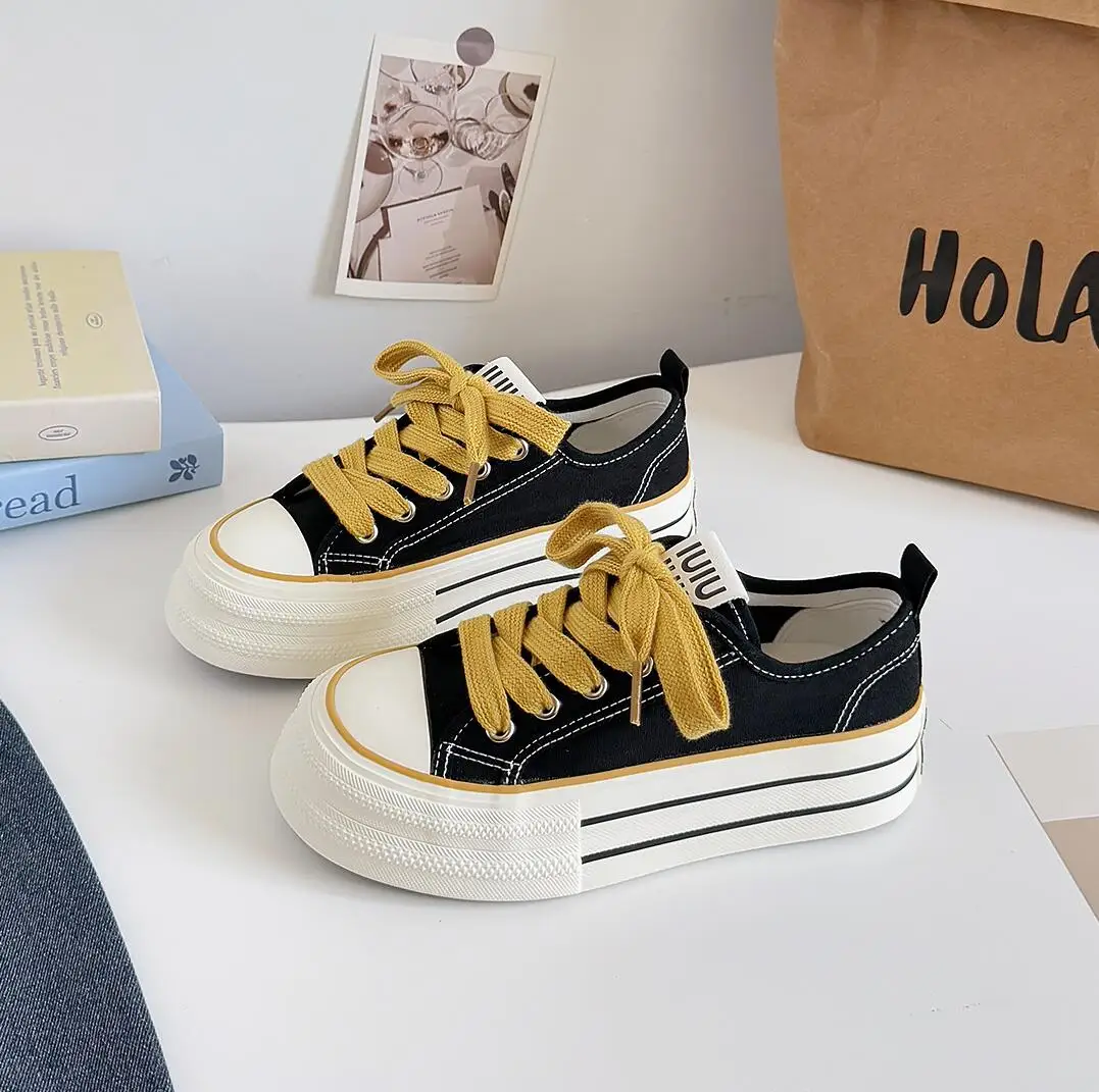 

Women's Canvas Vulcanized Spring Summer Casual Sneakers Comfortable Fashion Walk Shoes