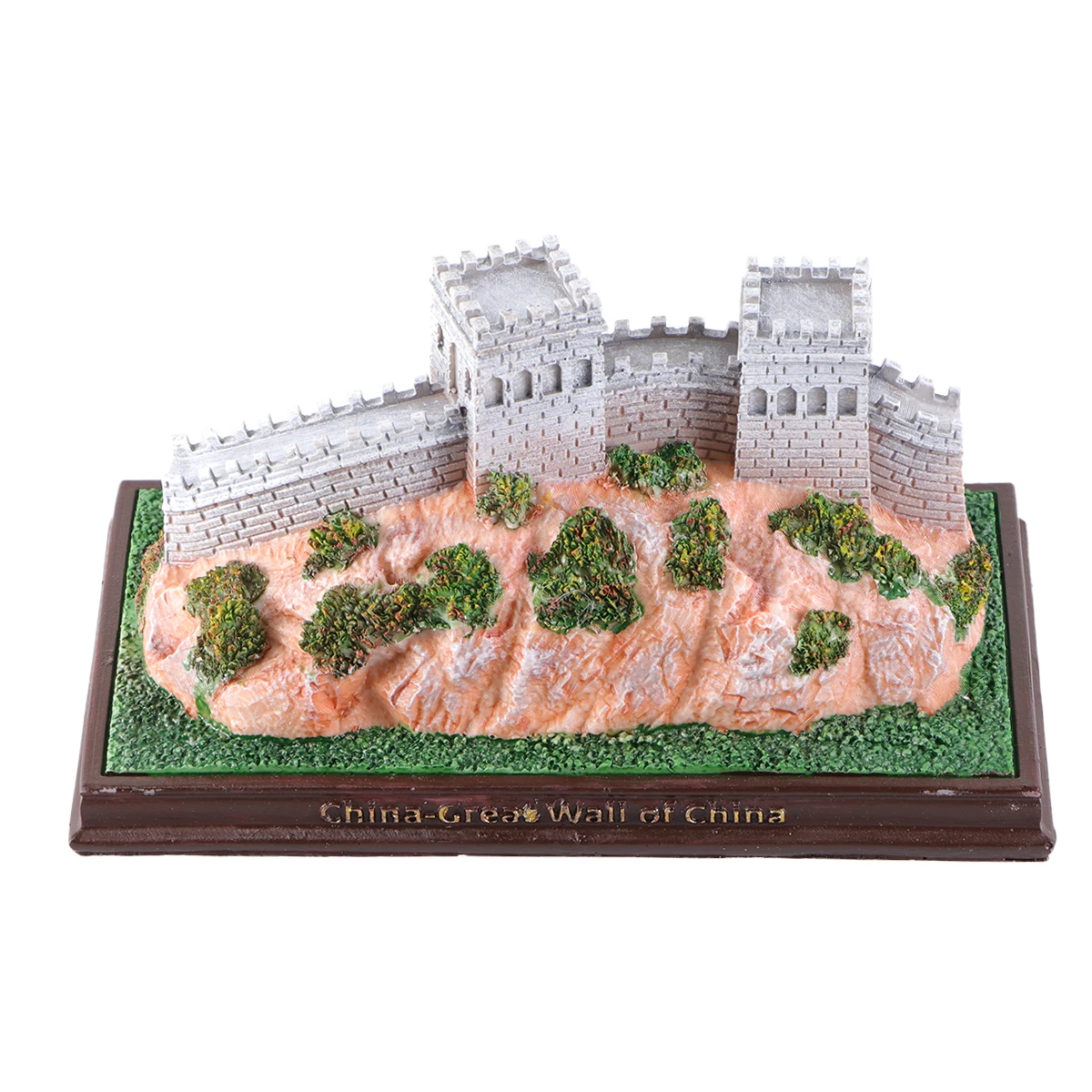 

1Pcs Architecture Ornaments Great Wall of China Resin Statue Hand Printed Design for Living Room Study Room Decorative Piece