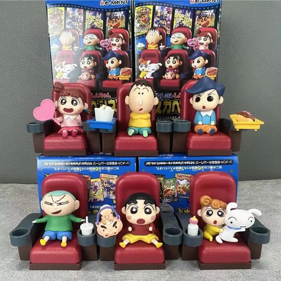 Aleatoriamente Um Crayon Shin Chan Figura Dos Desenhos Animados, Anime Kawaii, Série de Cinema de Teatro, Action Figurines Brinquedos, Presente Bonito