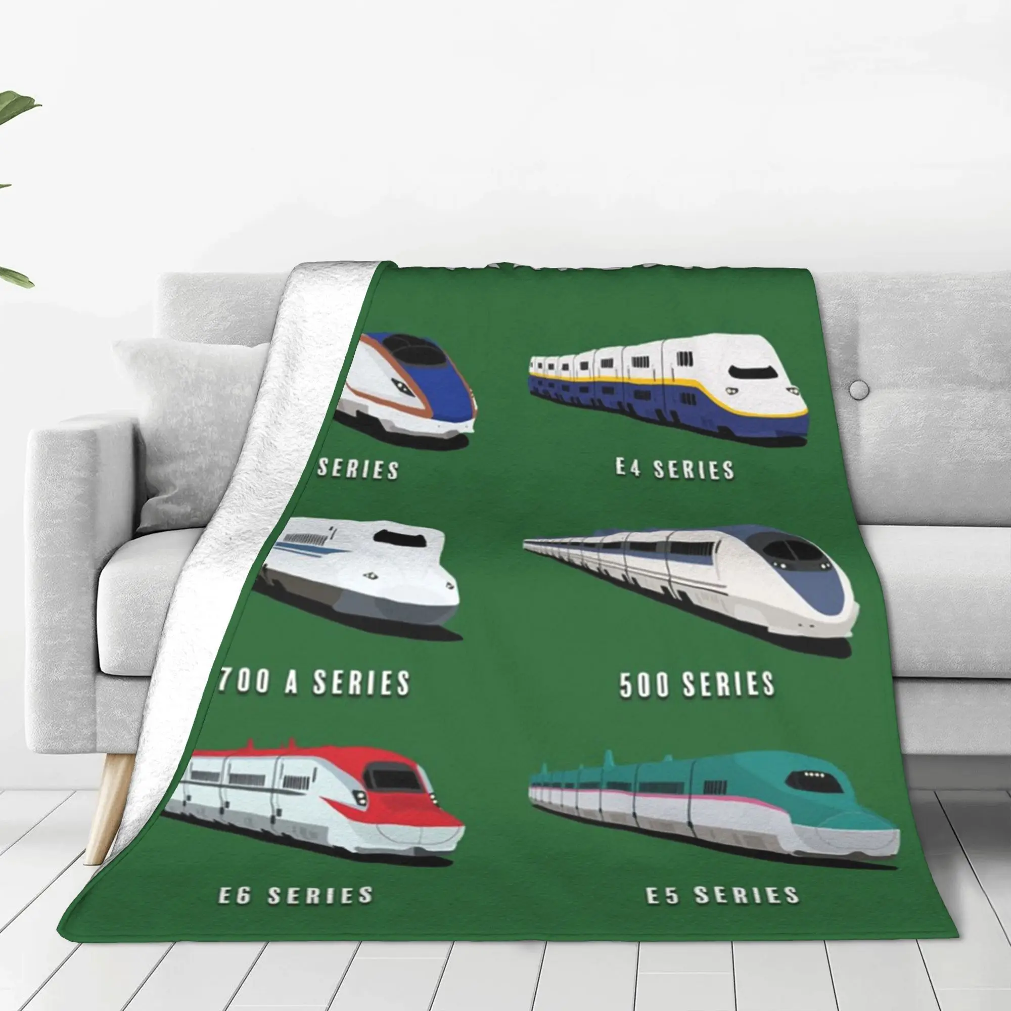 

Japanese Shinkansen Bullet Trains Artwork Blankets Portable Fleece Sofa Throw Blanket for Couch Bedding Outdoor Throws Bedspread