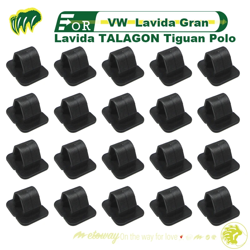 20pcs Buckles For Vw Lavida Gran Lavida TALAGON Tiguan Polo Engine Hood Sound Insulation Pad  Buckle Heat Insulation Pad Buckles