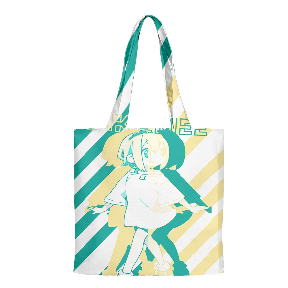 Pikamee Anime 2023 New Bag Shopping Bags Reusable Shoulder Shopper Bags Casual Handbag