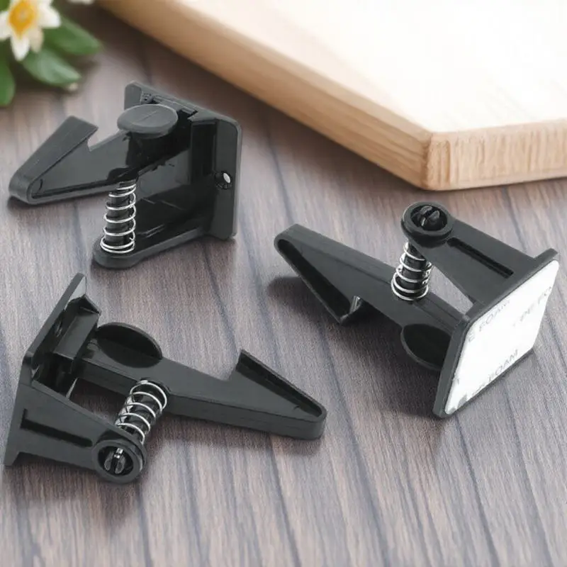 

Drawer Lock Sets Black Sticky Cabinet Latches For Baby Proofing Child Safety Locks Kitchen Bathroom Use