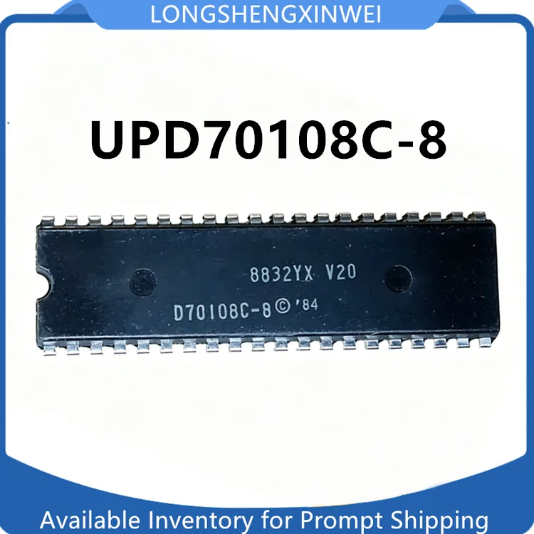 1PCS New Original UPD70108C-8 D70108C-8 DIP40 Microprocessor Chip in Stock