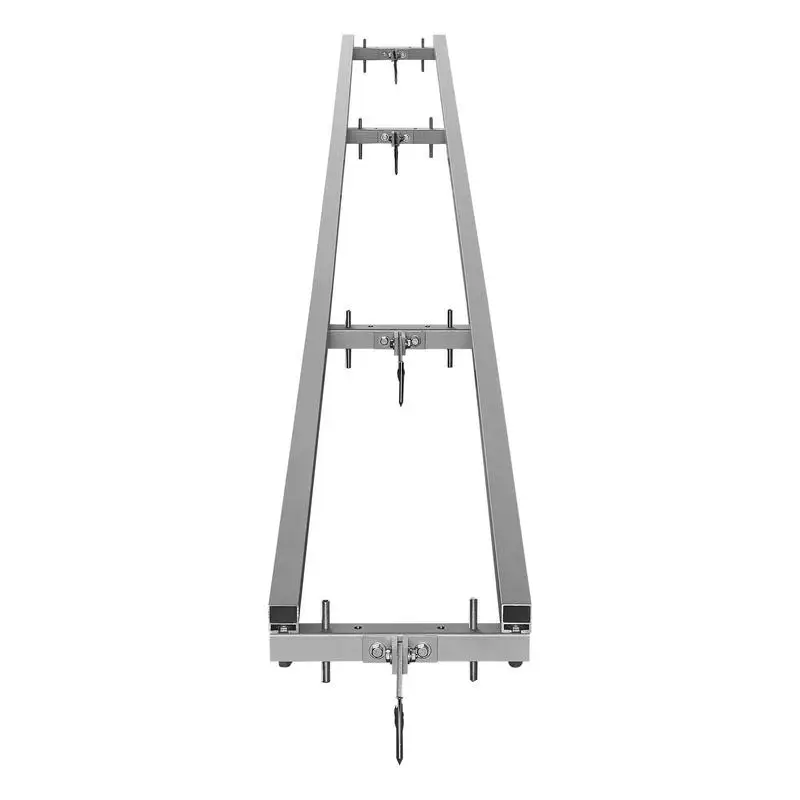 

Rail Mill Guide System, 12 ft 4 Crossbar Chainsaw Mill Kits, Aluminum Saw Milling Rails System Works with Chainsaw, 2 Wedges, Adjustable Rail Milling Guide Kit for Builders Woodworkers