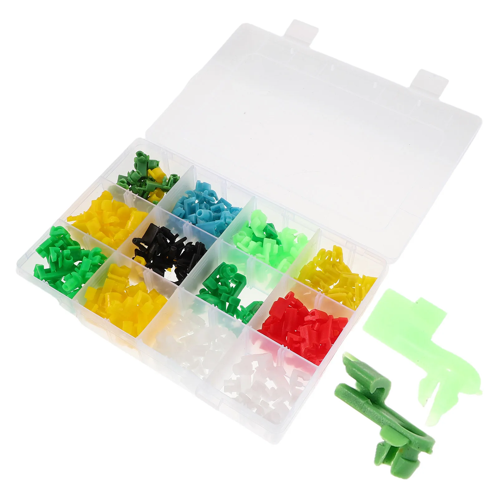 

1 set 1 Set Door Clips For Car Tailgate Hood Latch Left Right Side Replacement Push Clip Fasteners Storage Box Included