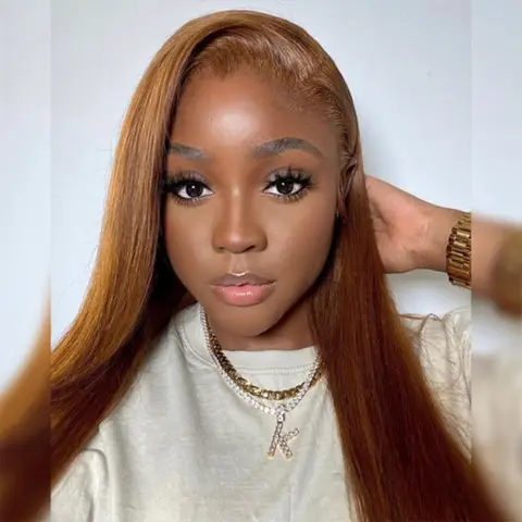 30 40 Inches 13x6 HD Lace Frontal Human Hair Wigs #4 Brown Straight Wigs Human Hair Pre Plucked Brazilian Hair For Women 200 Density