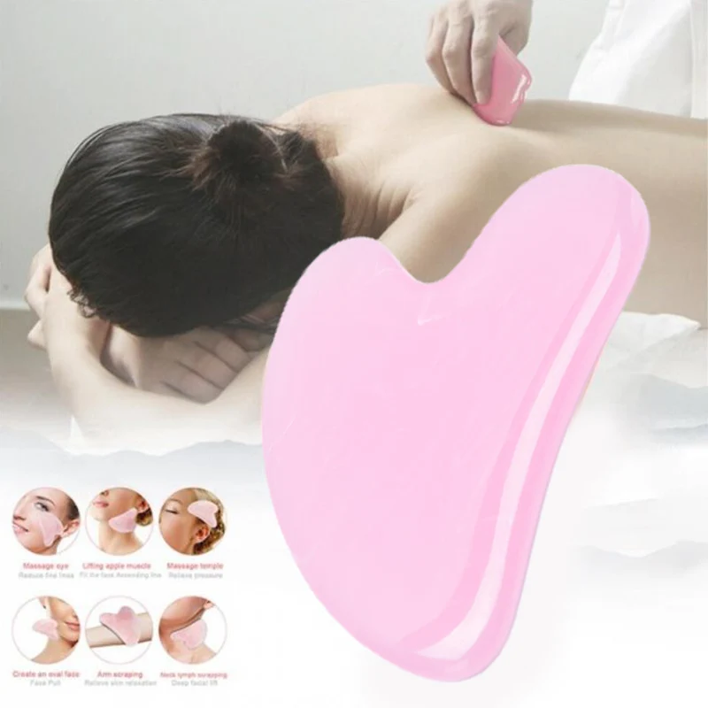 Natural Gua Sha Scraper Board Massage Face Neck Skin Lifting Wrinkle Remover