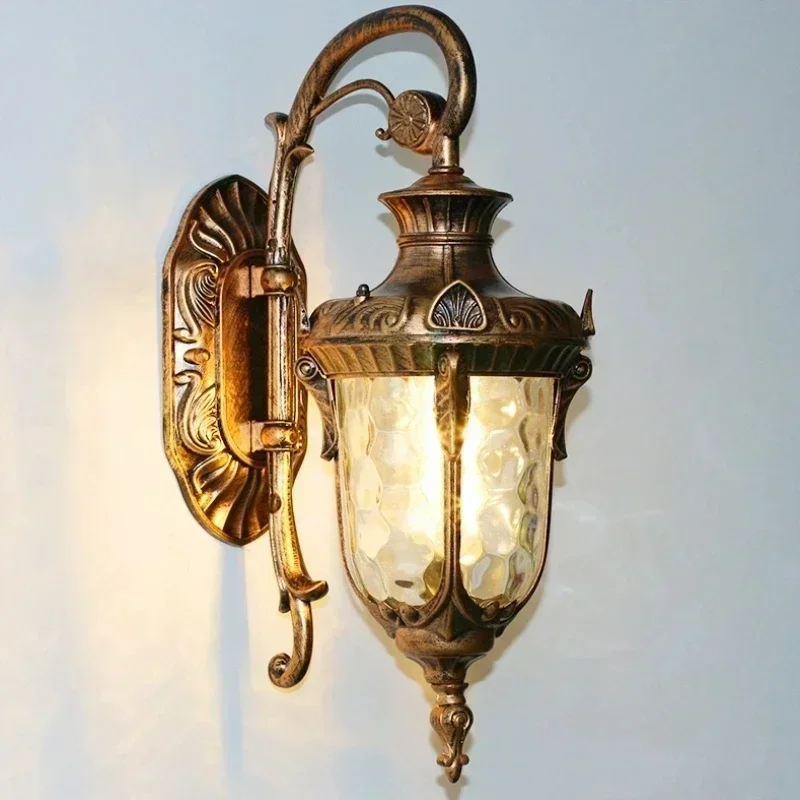 

Outdoor Waterproof IP44 Wall Lamp European Retro LED Wall Light E27 Simple Villa Courtyard Sconce Balcony Corridor Decoration