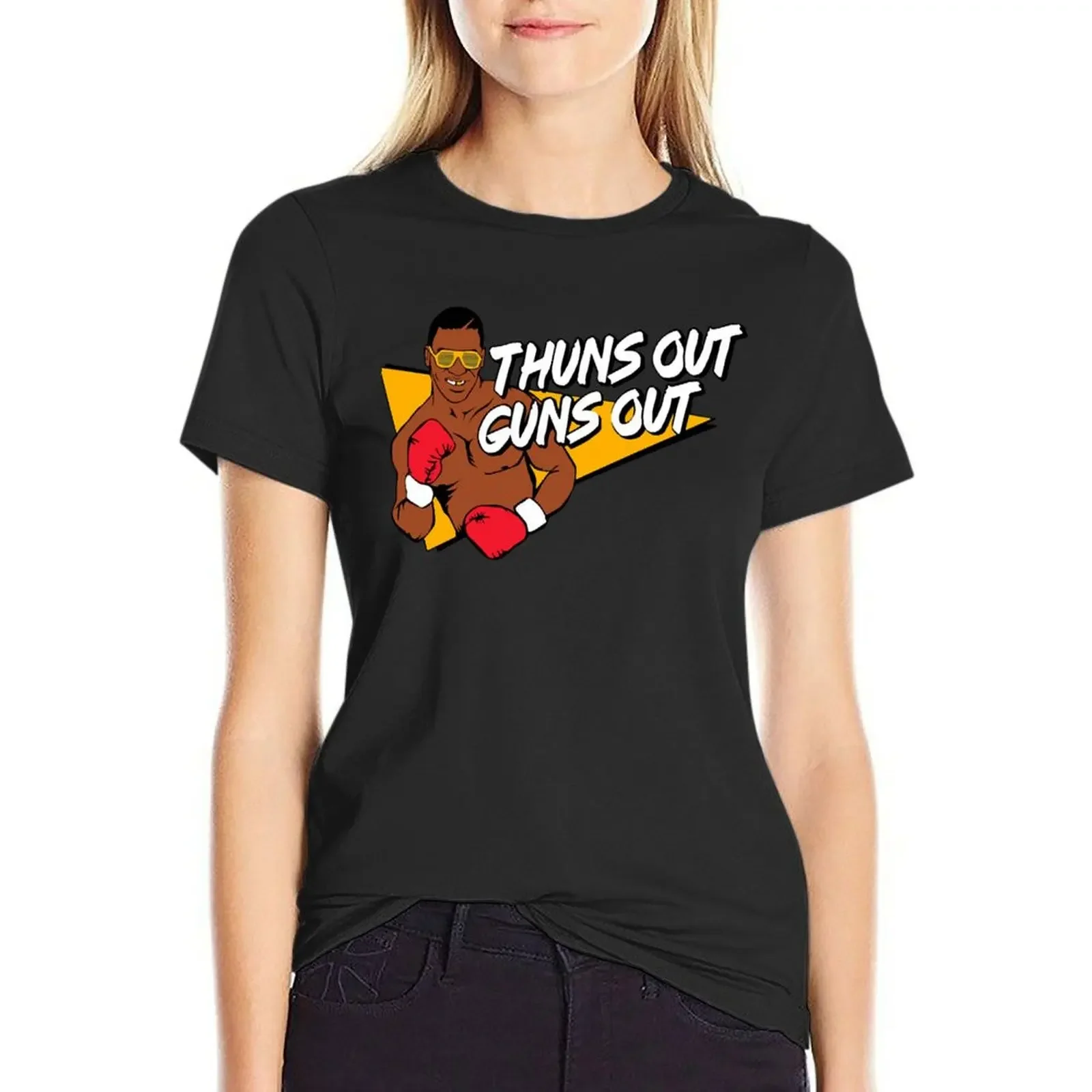Thuns Out Guns Out T-Shirt plus size tops vintage clothes tshirts woman