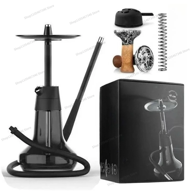 For Aluminum Alloy Cigarette Case, Portable Small Pot with Handle Packaging, Black.