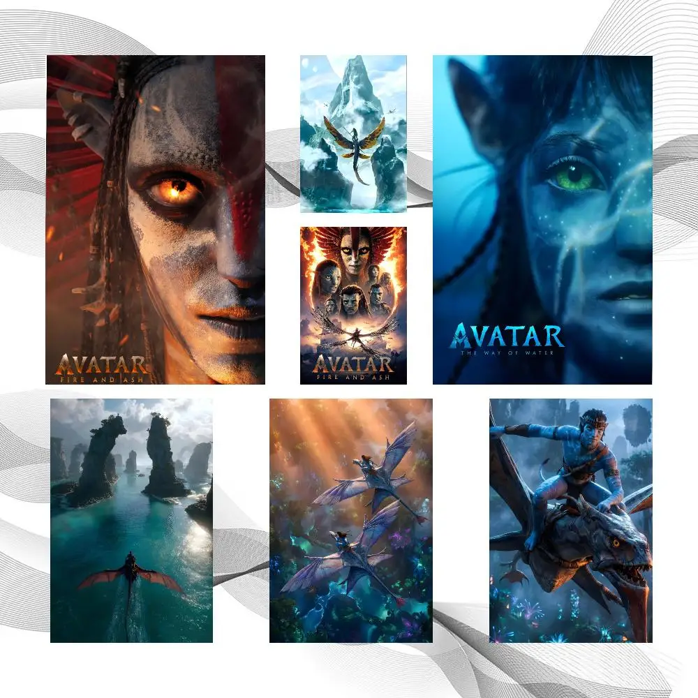 Movie Modern Avatar Poster Peel And Stick Wall Art Self Adhesive PP Waterproof Wall Decor Living Room Bedroom Gift